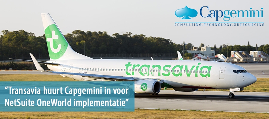 Transavia huurt Capgemini in voor NetSuite OneWorld implementatie