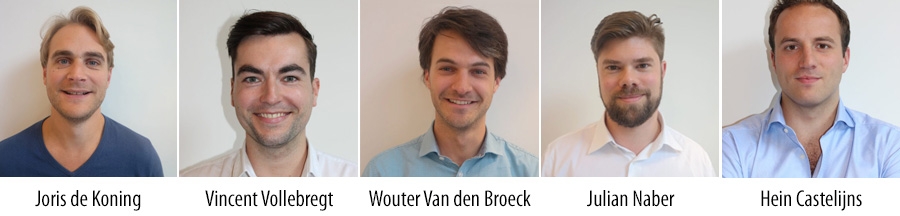 Joris de Koning, Vincent Vollebregt, Wouter Van den Broeck, Julian Naber, Hein Castelijns Joris de Koning, Vincent Vollebregt, Wouter Van den Broeck, Julian Naber, Hein Castelijns
