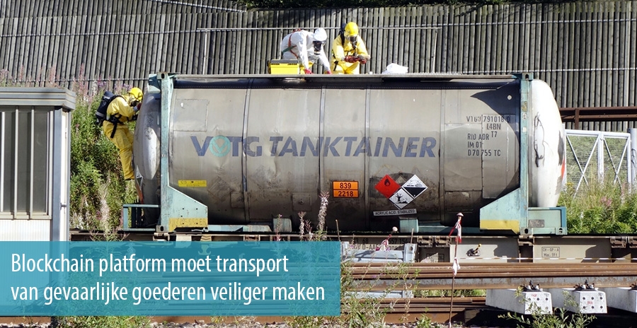 Blockchain platform moet transport van gevaarlijke goederen veiliger maken