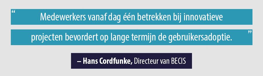 Quote Hans Cordfunke, Directeur van BECIS