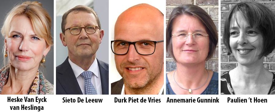 Heske Van Eyck van Heslinga, Sieto De Leeuw, Durk Piet de Vries, Annemarie Gunnink en Paulien &rsquo;t Hoen
