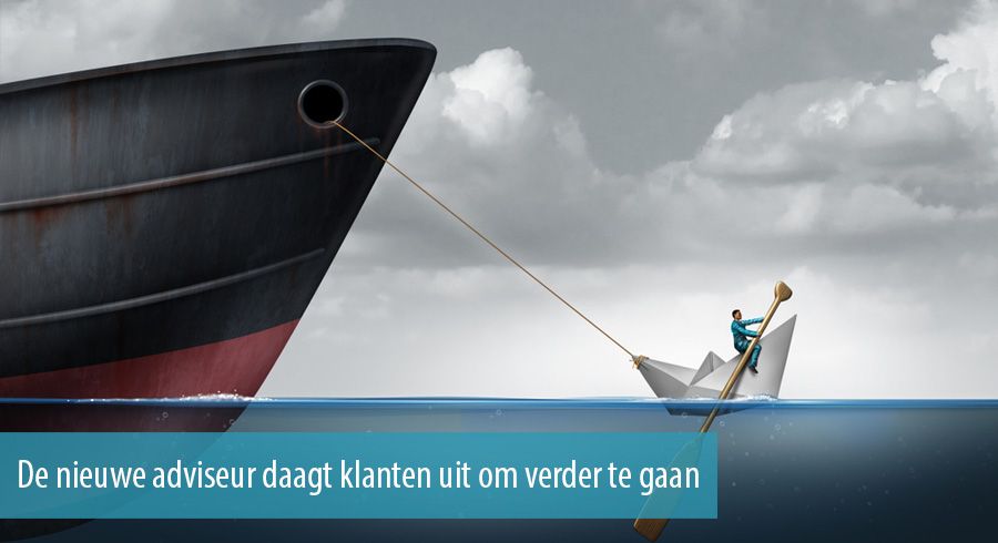 De nieuwe adviseur daagt klanten uit om verder te gaan