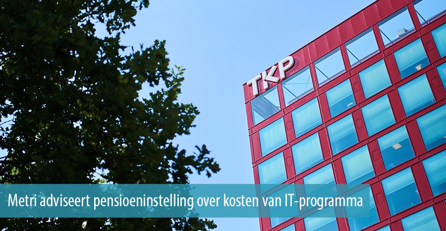 Metri adviseert pensioeninstelling over kosten van IT-programma