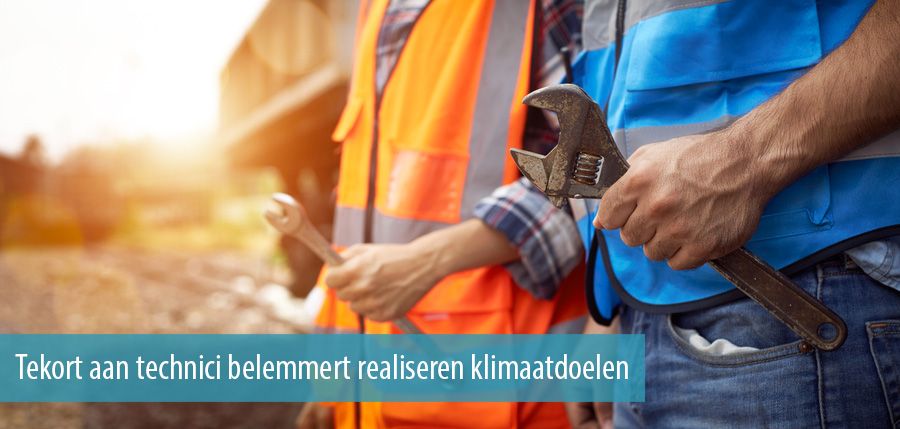 Tekort aan technici belemmert realiseren klimaatdoelen