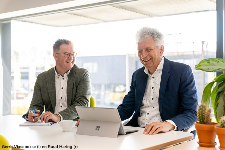 Gerrit Vixseboxse en Ruud Haring