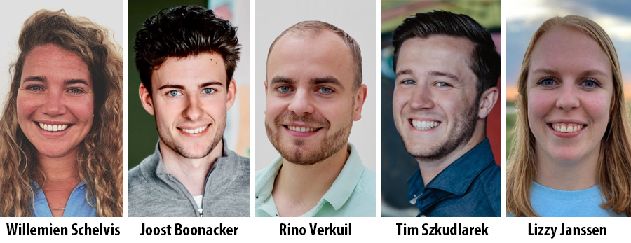 Willemien Schelvis, Joost Boonacker, Rino Verkuil, Tim Szkudlarek, Lizzy Janssen Willemien Schelvis, Joost Boonacker, Rino Verkuil, Tim Szkudlarek, Lizzy Janssen