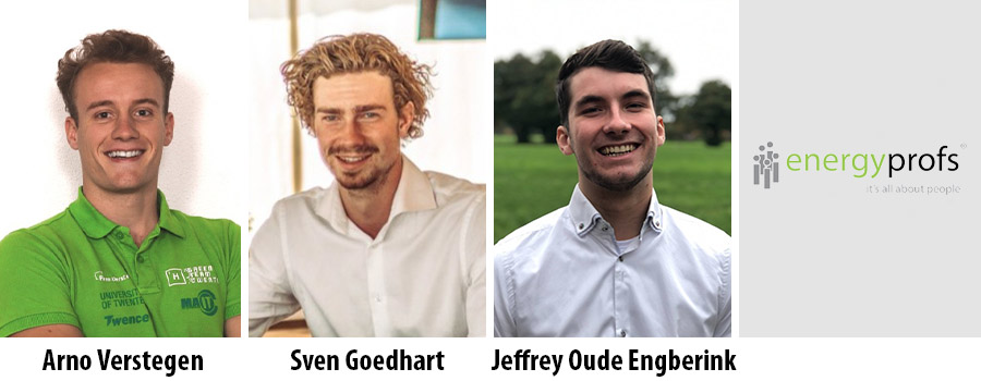 Drie nieuwe junior consultants starten bij Energyprofs