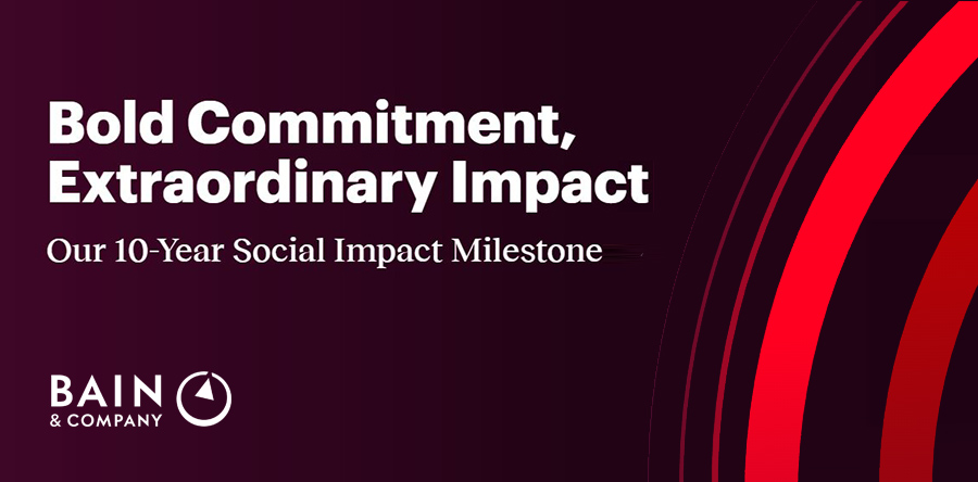 Bain & Company committeert zich aan $2 miljard pro bono-consultancy tot 2035