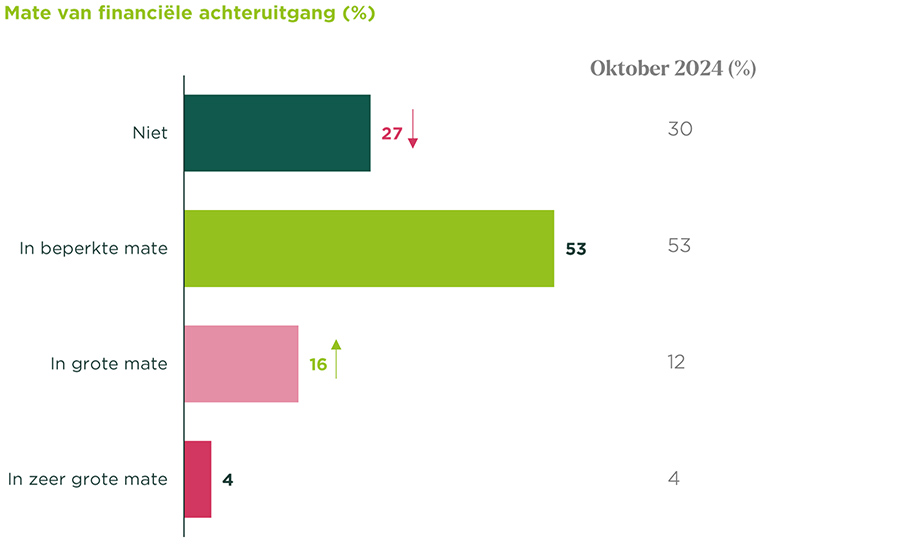 73% van de Nederlanders ervaart financiële achteruitgang