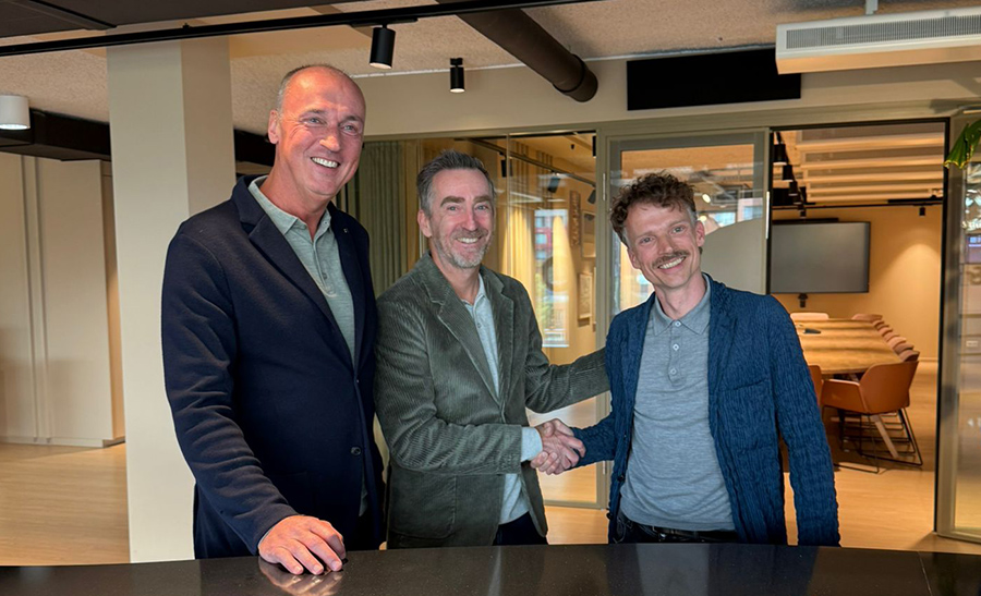 Arjen Kuijten, Edward Hermans (beiden Leeuwendaal) en Paul Hoogstraten (Lagerweij)