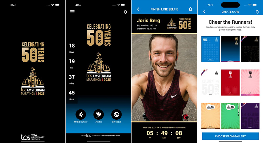 Tata Consultancy Services lanceert vernieuwde app van Amsterdam Marathon