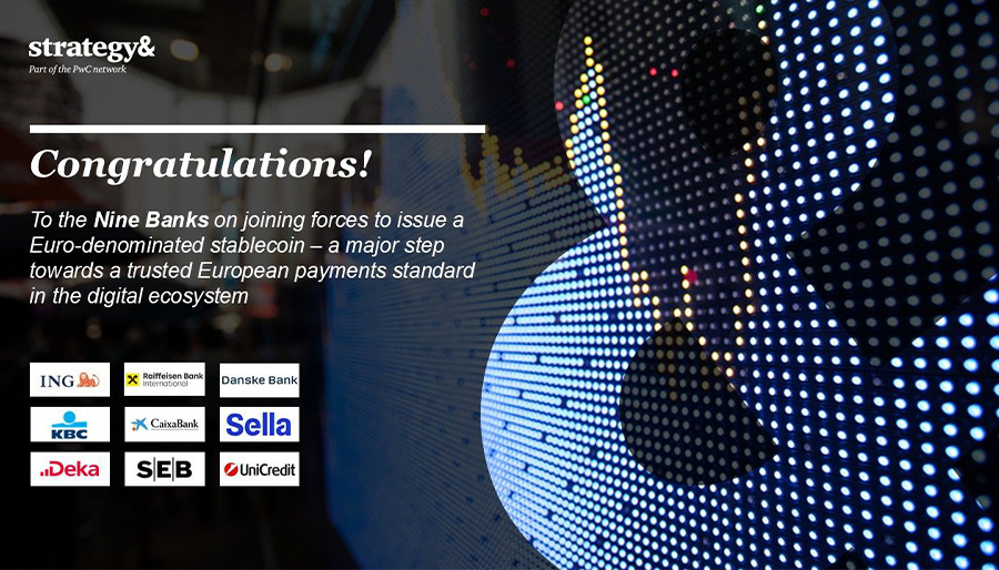 Strategy& en PwC ondersteunen ING en andere banken met euro stablecoin