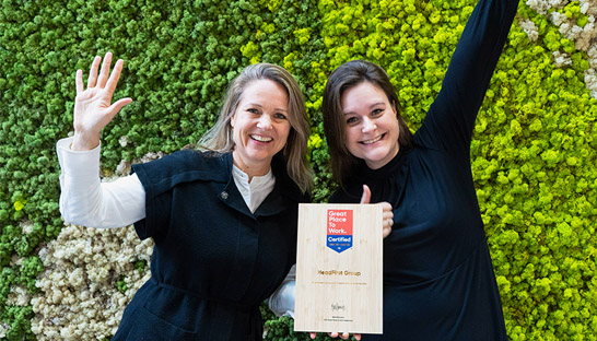 HeadFirst Group sleept Great Place To Work-certificering binnen