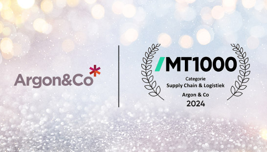 Argon & Co behaalt podiumplek in lijst van beste supply chain adviesbureaus