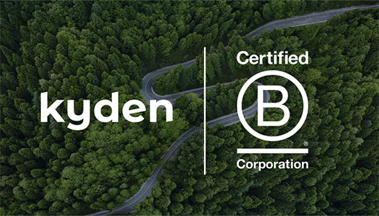 Kyden bekrachtigt duurzame missie met B Corp-certificering