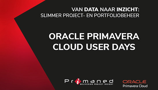 Primaned organiseert kennisevent voor gebruikers van Oracle Primavera Cloud