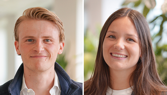 Max Simons en Sophie van Nooten over hun start als junior consultants