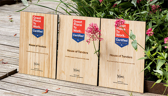 House of Tenders voor vijfde jaar op rij Great Place to Work