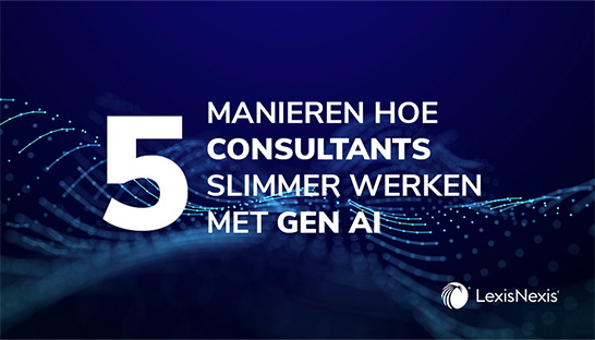 Vijf manieren waarop consultants slimmer werken met gen AI