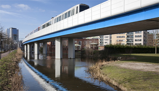 Adviesbureau onderzoekt geluidsoverlast van Zuid-Hollandse metrolijn