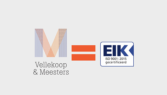 Vellekoop & Meesters opnieuw gecertificeerd voor ISO9001-2015